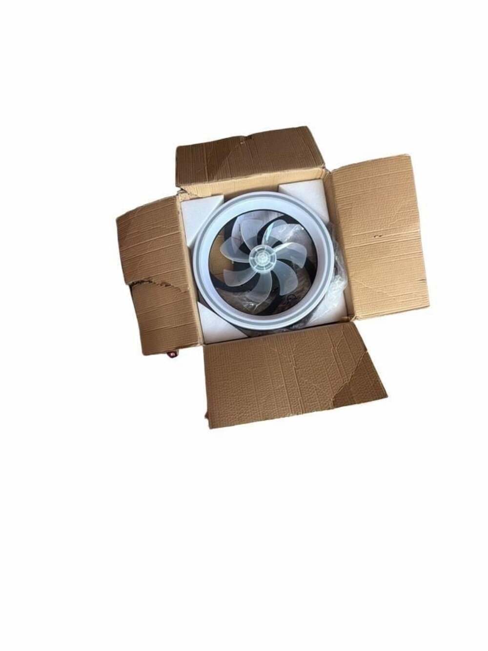 20" Modern Flush Mount Ceiling Fan with Lights and Remote Control
